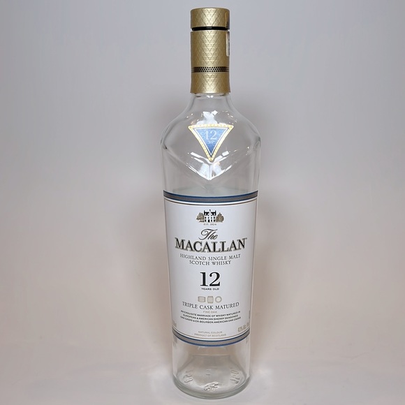 Macallan 12 Highland Single Malt Scotch Whisky Triple Cask Matured Empty Bottle - Picture 1 of 7